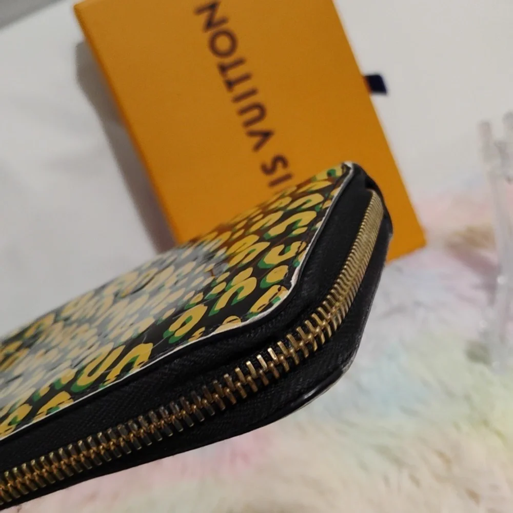 SALE! Authentic Louis Vuitton Vernis Leopard Zip Around Wallet CA0131 - Picture 7 of 16